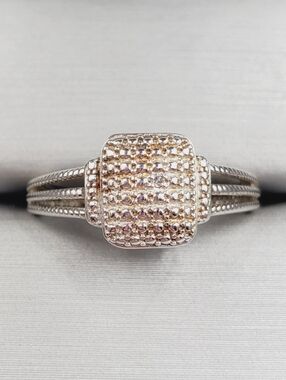 Genuine Diamond Accent 925 Sterling Silver Ring